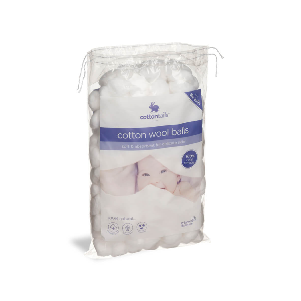 Robinson Cottontails Cotton Wool Balls 0.6g x200