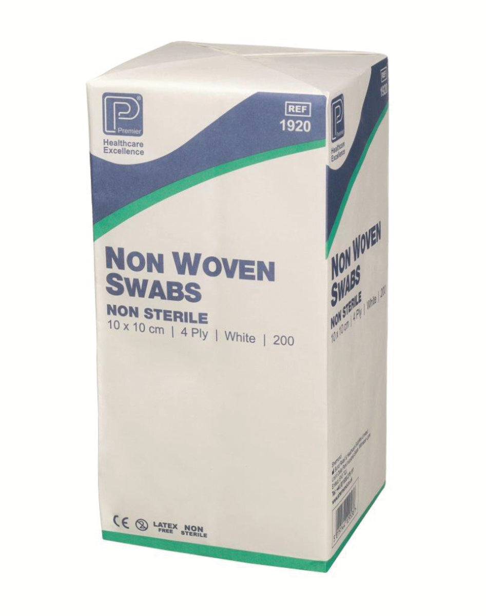 Non-Woven Swab Non-Sterile 4 Ply 10cm x 10cm x200