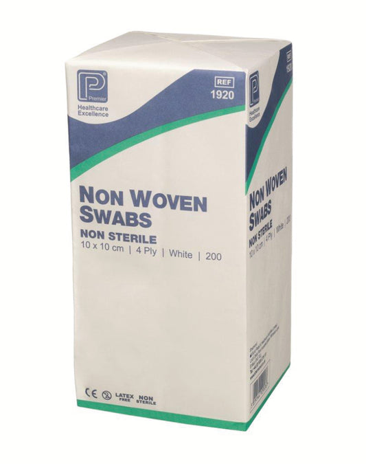 Non-Woven Swab Non-Sterile 4 Ply 10cm x 10cm x200