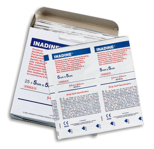 Inadine 5cm x 5cm x25