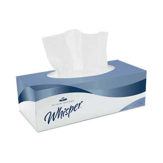 Whisper Facial Tissues White x 36