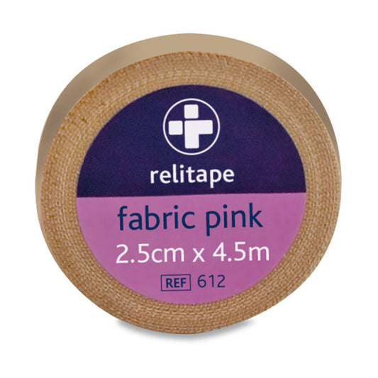 Fabric Elastic Tape Pink 2.5cm x 4.5m EA