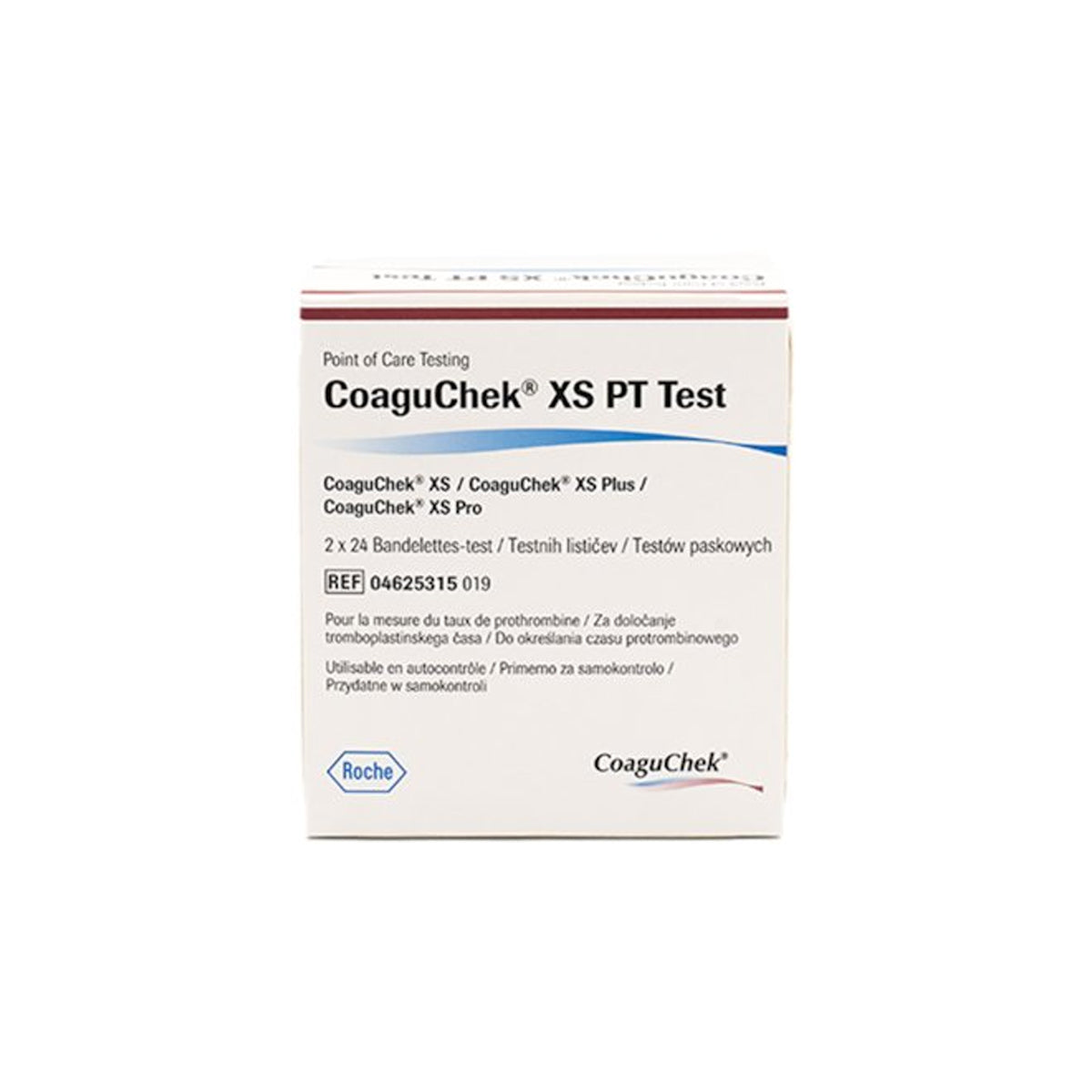 CoaguChek® XS PT Strips for XS Pro and XS Plus Diagnostic Meter, pack of 48